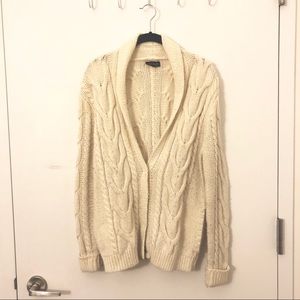 Topshop white chunky cardigan